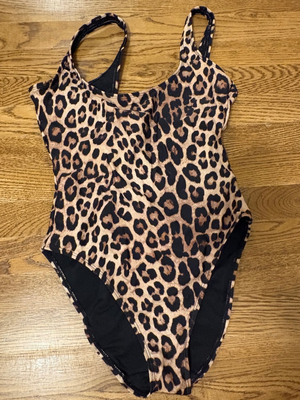 Good American Leopard Print One Piece Swimsuit Size 2 Like New Animal Print